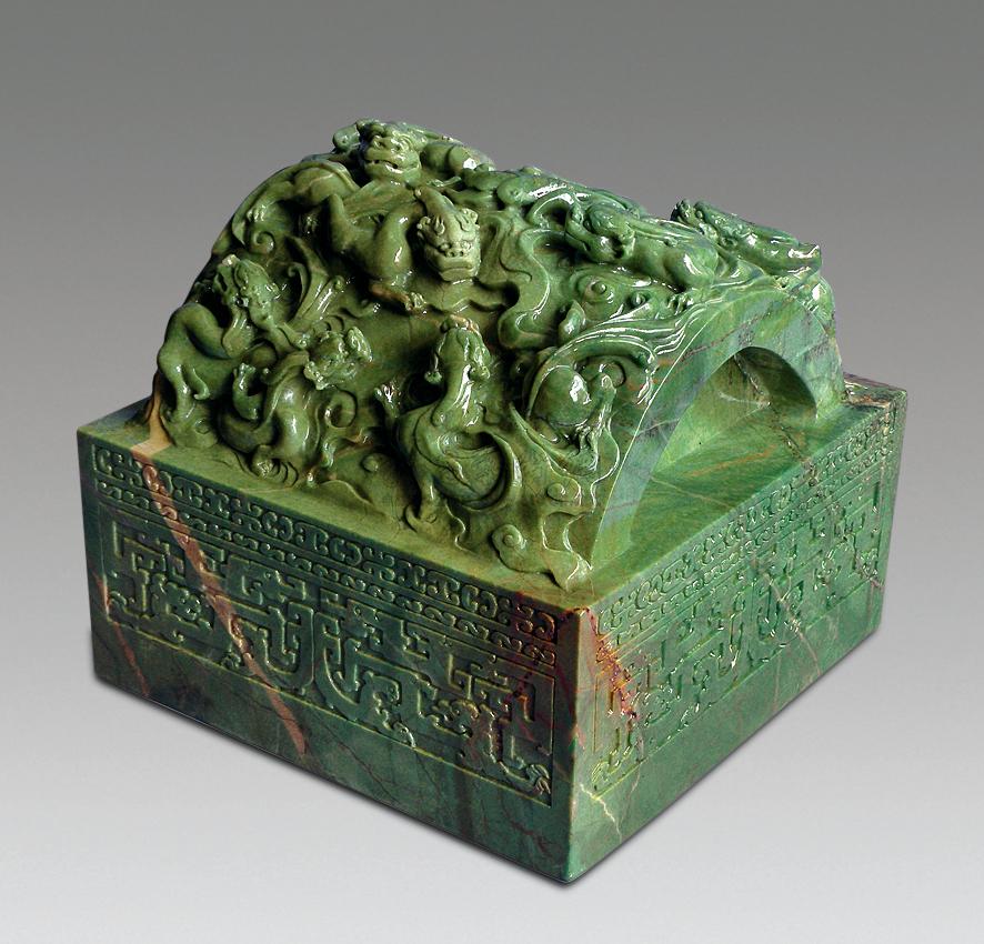 仿雍正宫庭螭虎纹玺印 历史韵味与艺术价值的完美融合